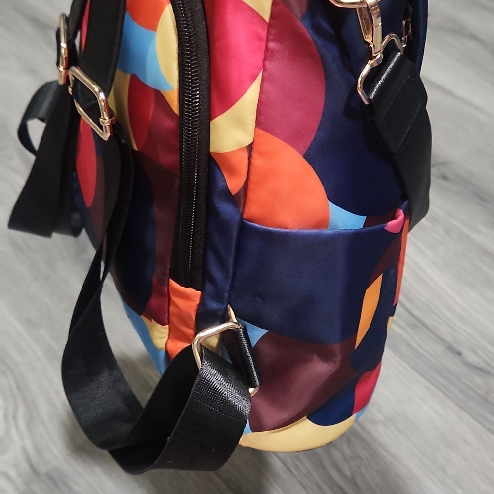 Colorful Satin Multi-Use Lightweight Backpack Purse - Picture 4 of 10